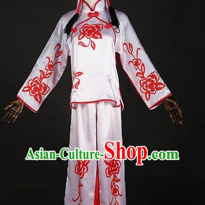 Paper Cut Girl Performance Costume Festive Dance Adult Opener Yangko National Costume