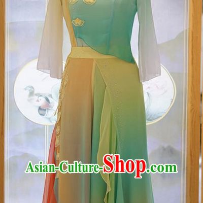 Classical Dance Costumes Fanghua Cup Same Style Harvest Festival Rural Ethnic Style Stage Performance Costumes