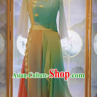 Classical Dance Costumes Fanghua Cup Same Style Harvest Festival Rural Ethnic Style Stage Performance Costumes