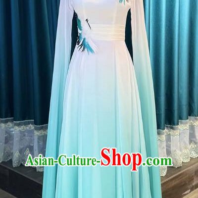 Color Changing Choir Dress Long Skirt Elegant Stage Performance Clothing Evening Recitation Clothing