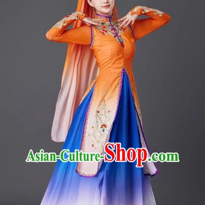 Xinjiang Minority Uyghur Dance Costumes Performance Costumes High End China Ethnic Style Performance Costumes