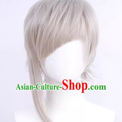 Bungou Stray Dogs Atsushi Nakajima Cos Wig With Slanted Bangs and Reverse Curls