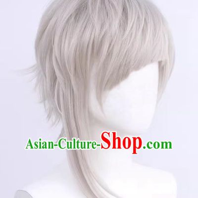 Bungou Stray Dogs Atsushi Nakajima Cos Wig With Slanted Bangs and Reverse Curls