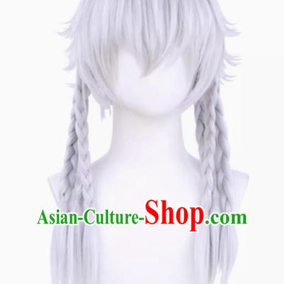 Night Watchman Cos Wig Eclipse Fifth Personality Cosplay Fake Hair Plus Reverse Curling Style