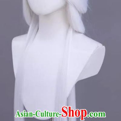 Cos Wig Jade Sword Legend White Style