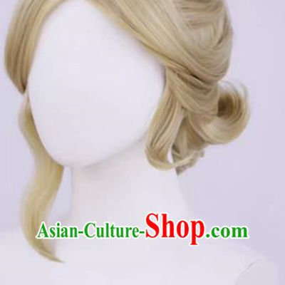 The Fifth Personality Bamboo Shadow Guardian Cos Wig Doctor Panda Special Tone Golden Partial