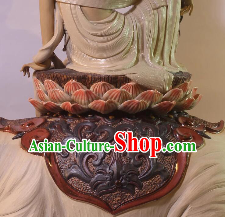 Top Handmade Samantabhadra Bodhisattva Statue Chinese Shiwan Ceramics Arts Collection Riding Elephant Buddha Top Handmade Samantabhadra Bodhisattva Statue Chinese Shiwan Ceramics Arts Collection Riding Elephant Buddha