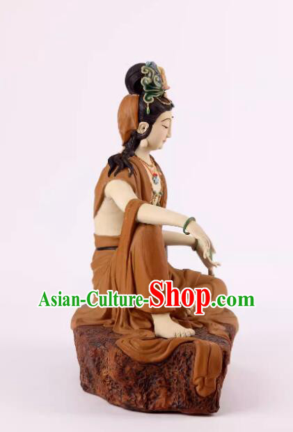 Chinese Shiwan Ceramics Buddha Arts Collection Handmade Samantabhadra Bodhisattva Statue Chinese Shiwan Ceramics Buddha Arts Collection Handmade Samantabhadra Bodhisattva Statue