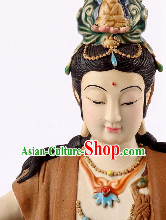 Chinese Shiwan Ceramics Buddha Arts Collection Handmade Samantabhadra Bodhisattva Statue Chinese Shiwan Ceramics Buddha Arts Collection Handmade Samantabhadra Bodhisattva Statue