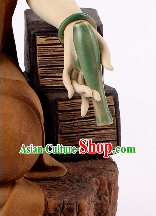Chinese Shiwan Ceramics Buddha Arts Collection Handmade Samantabhadra Bodhisattva Statue Chinese Shiwan Ceramics Buddha Arts Collection Handmade Samantabhadra Bodhisattva Statue