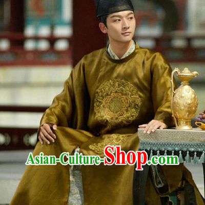 TV Series Weaving A Tale of Love Tang Dynasty Prince Cao Robes Chinese Ancient Royal King Costumes