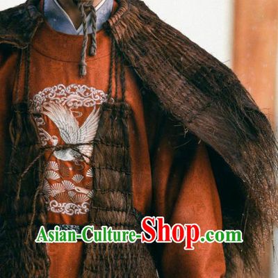 TV Series Weaving A Tale of Love Young Hero Pei Xing Jian Clothing Chinese Ancient Tang Dynasty Swordsman Costumes and Coir Raincoat