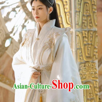 Ancient Chinese Swordswoman Clothing Xian Xia Drama Sword and Fairy 4 Matriarch Su Yao Garment Costumes