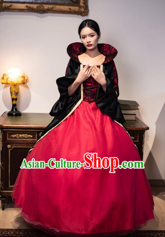 European Court Costume Middle Ages British Nobility Retro Dark Gothic Halloween Dress European Court Costume Middle Ages British Nobility Retro Dark Gothic Halloween Dress