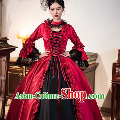 European Style Court Costume 19th Century British Aristocratic Retro Dark Gothic Dress Photo Stage Clothing
