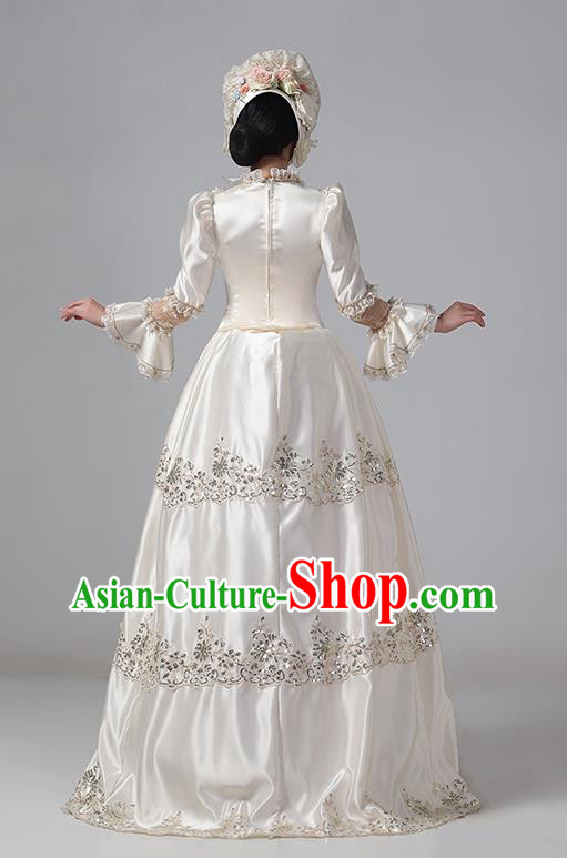 Champagne European Court Clothing British Medieval Victorian Retro Princess Classical Dress Champagne European Court Clothing British Medieval Victorian Retro Princess Classical Dress