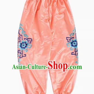 Pink Chaoshan Armed Yingge Trousers Dance Costume Trousers To Welcome The Master Costume Parade Trousers Martial Arts Performance Costumes