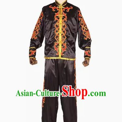 Puning Yingge Costume Plain Armed Chivalrous Suit Straight Breasted Armed Martial Arts Performance Costume Parade Team Suit For Men
