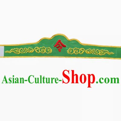 Green Yingge Character Crossing The Dragon Performance Costume Headgear Ji Tong Suit Accessories Parade Performance Decorative Embroidery Order