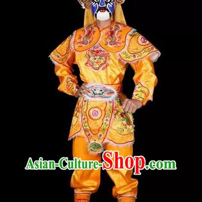 Yellow Chaoshan Yingge Parade Costumes Martial Arts Performance Costumes Liangshan Heroes Opera Prince Xiaojia