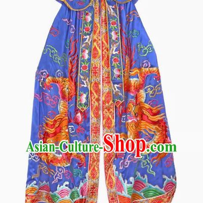Blue Jade Emperor God 1.5 Meter Statue Large Cloak Buddhist Temple Decoration Buddha Statue God Embroidered Dragon Shawl Double Dragon Robe