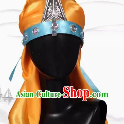 Chaoshan Xi Qi Yingge Character Costume Headgear Suit Armed Hair Accessories Headscarf Accessories Eight Treasures With Hero Medal