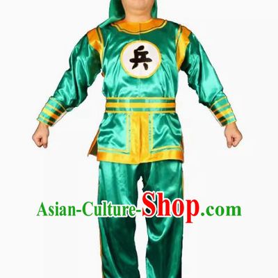 Chinese Ancient Costume Uniforms Military Uniforms Qing Dynasty Role Performance Uniforms Military Uniforms Ancient Soldier Official Uniforms Performance Costumes