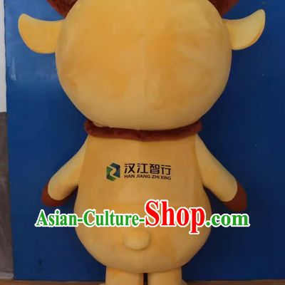 Large Animal Cartoon Costumes Cute Deer Doll Costumes Walking Elk Doll Mascot Performance Puppet Costumes