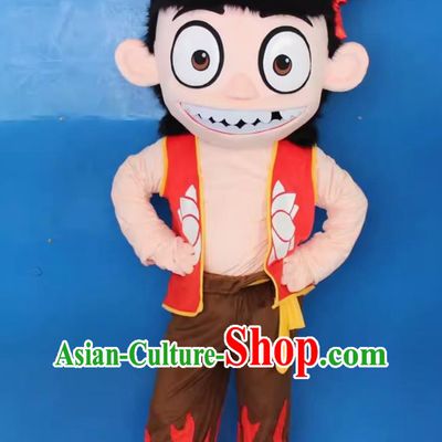 Nezha Demon Boy Comes To The World Doll Costume Nezha Naohai Cartoon Adult Clothing Pedestrians Wear Cartoon Doll Clothes