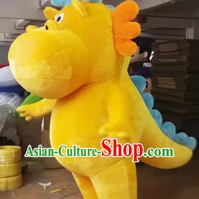 Inflatable Fire Dragon Melon Melon Dragon Beckoning Cartoon Doll Inflatable Model Activity Door Welcome Doll Custom Walking Cloth Doll