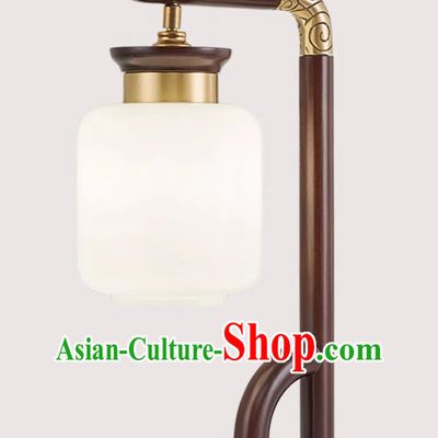 20 Inches Chinese Style Table Lamp Study Tea Room Bedroom Bedside Lamp Chinese Style Antique All Copper Solid Wood Lamp