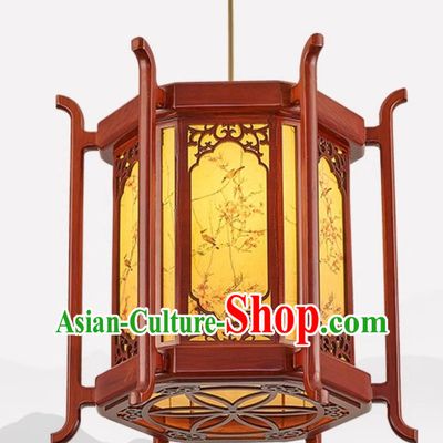 24 Inches Diameter Chinese Antique Chandelier Classical Lantern Solid Wood Lamp