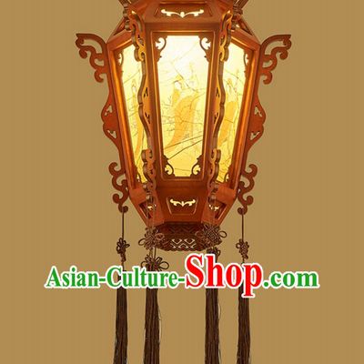 18 Inches Diameter Chinese Lantern Chandelier Classical Palace Lantern Tea Room Wood Art Lamp Chinese Style