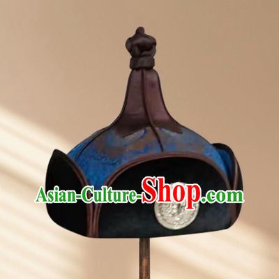 Brown Men Adult Mongolian Pointed Hat Prairie Prince Hat Headwear