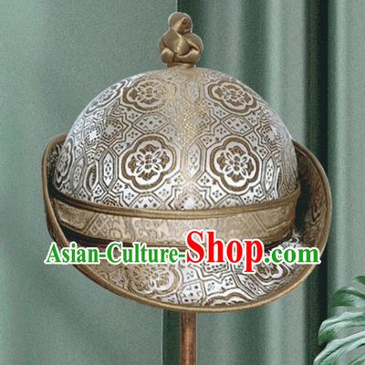 Champagne Color Men Adult Mongolian Hat Daily Hat Headwear