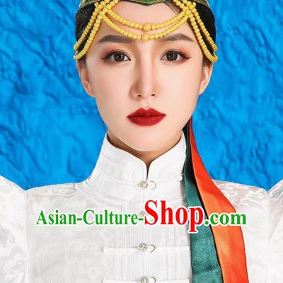 Mongolian Ladies And Children Universal Bowl Dance Chopstick Dance Headwear Ethnic Minority Wedding Hat