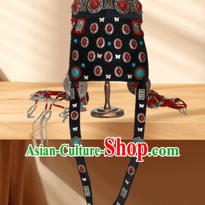Female Mongolian Hat Urad Headdress Ethnic Style Ordos Bride Dance Performance Hair Accessories Wedding Hat