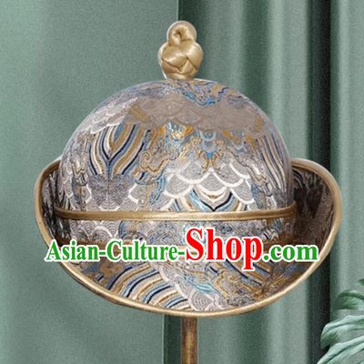 Champagne Gold Men Adult Mongolian Hat Daily Hat Headwear