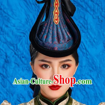 Mongolian Hat Unisex Ethnic Minority Curled Hat