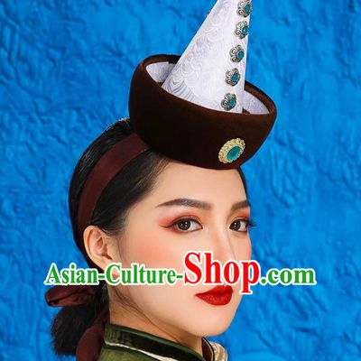 Ethnic Style Ancient Crown Mongolian Headdress Exotic Style Hat