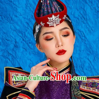 Ethnic Style Ancient Crown Mongolian Exotic Hat Hair Accessories Bride Dance Performance