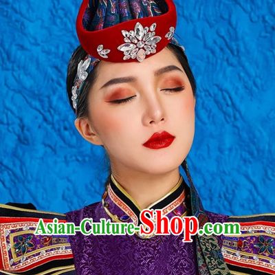 Ethnic Style Ancient Crown Mongolian Exotic Hat Hair Accessories Bride Dance Performance