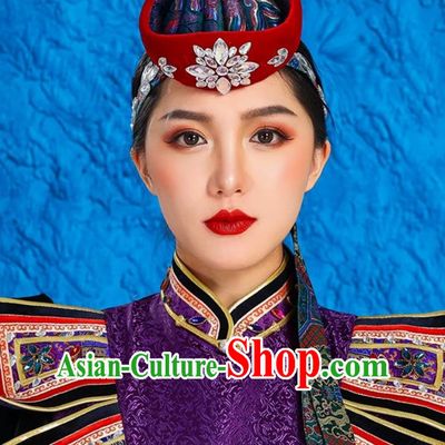Ethnic Style Ancient Crown Mongolian Exotic Hat Hair Accessories Bride Dance Performance