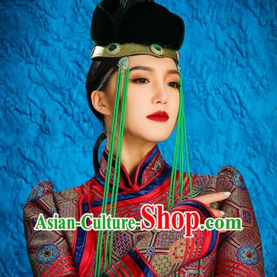 Mongolian Hat Female Wedding Bridal Headwear Catwalk Performance Stage Performance Hair Accessories