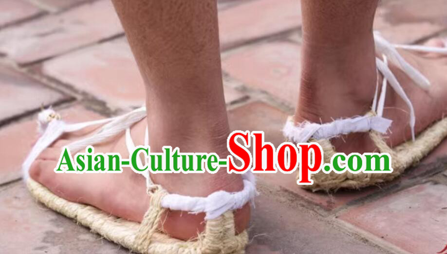 Traditional Straw Shoes Handmade Monk Shoes Traditional Straw Shoes Handmade Monk Shoes