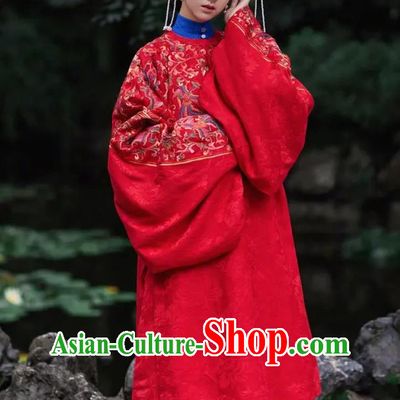 TV Series Song of Youth Noble Lady Sun You De Dresses China Ming Dynasty Bride Garments Costumes Ancient Hanfu Clothing