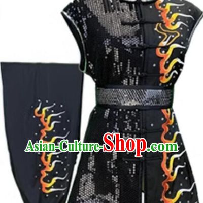 Professional Wushu Competition Embroidered Tiger Outfit Chinese Martial Arts Nanquan Costumes Traditional Kung Fu Training Uniform