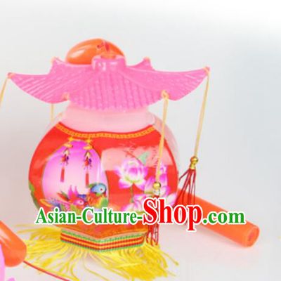 Asian Portable Palace Lantern Chinese Musical Lamp Traditional New Year Lantern
