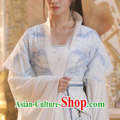 Chinese Ancient Swordswoman Master Clothing 2024 Xian Xia TV Series Sword and Fairy 4 Goddess Costume