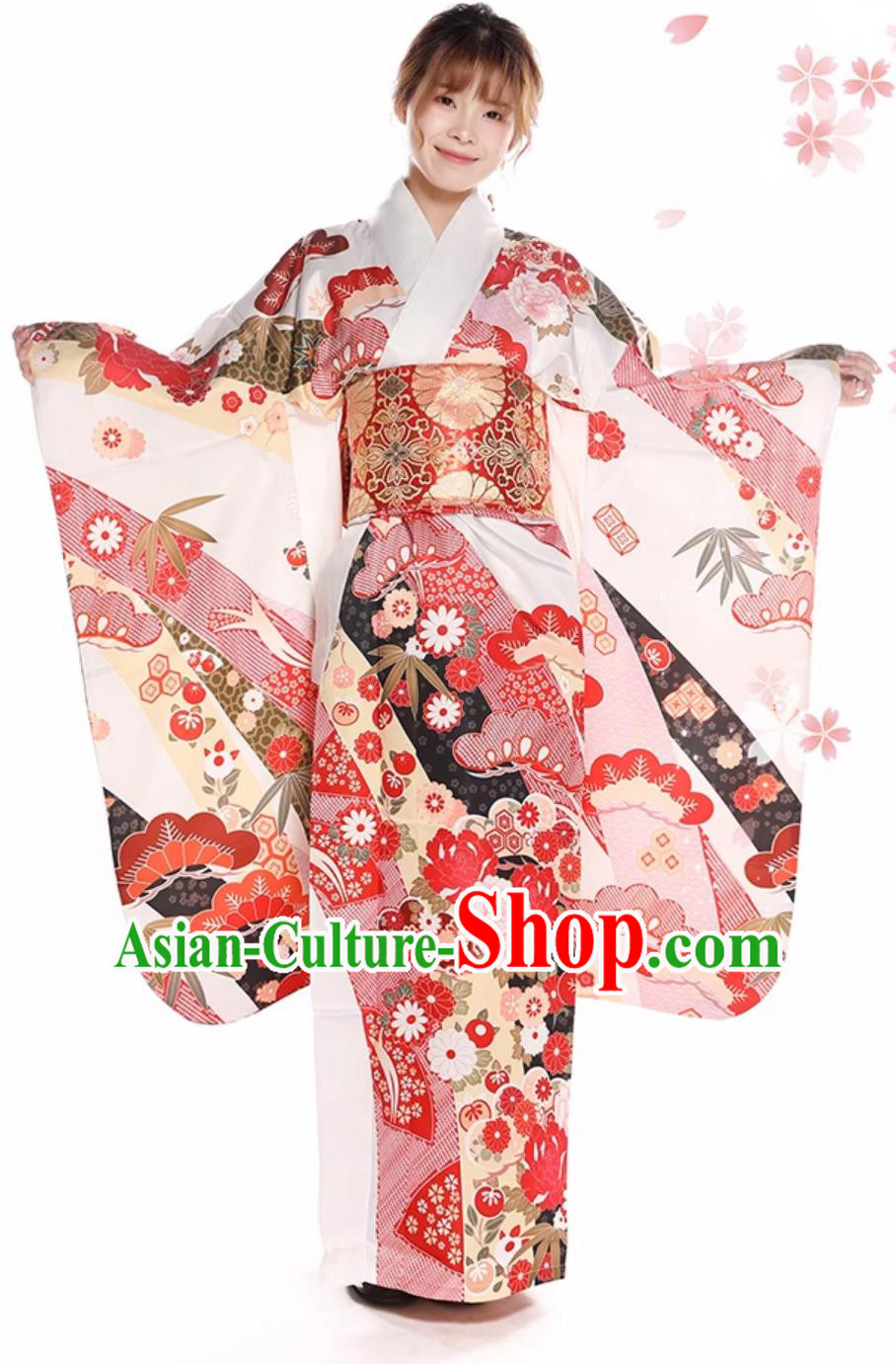 Top Japanese Traditional Garments Japan Classical Furisode Kimono National Pink Dress Top Japanese Traditional Garments Japan Classical Furisode Kimono National Pink Dress